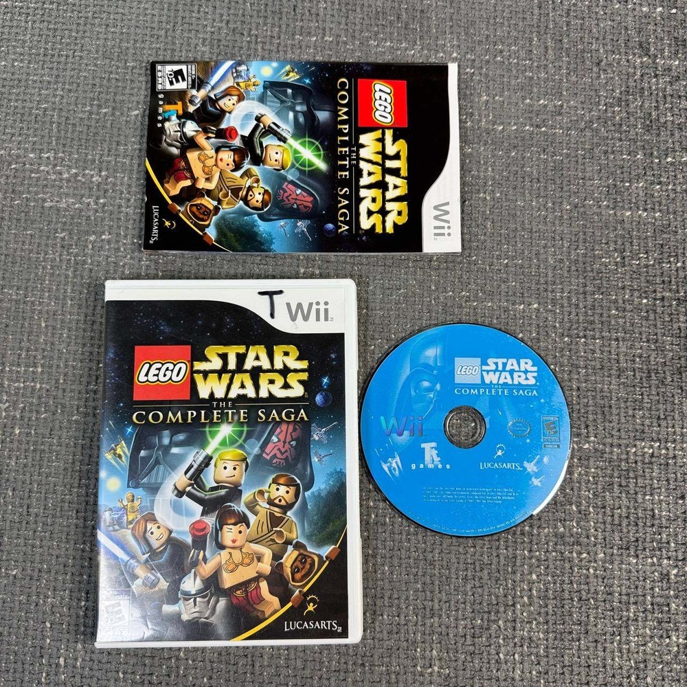 Nintendo Wii LEGO Star Wars The Complete Saga Game CIB LucasArts 2007